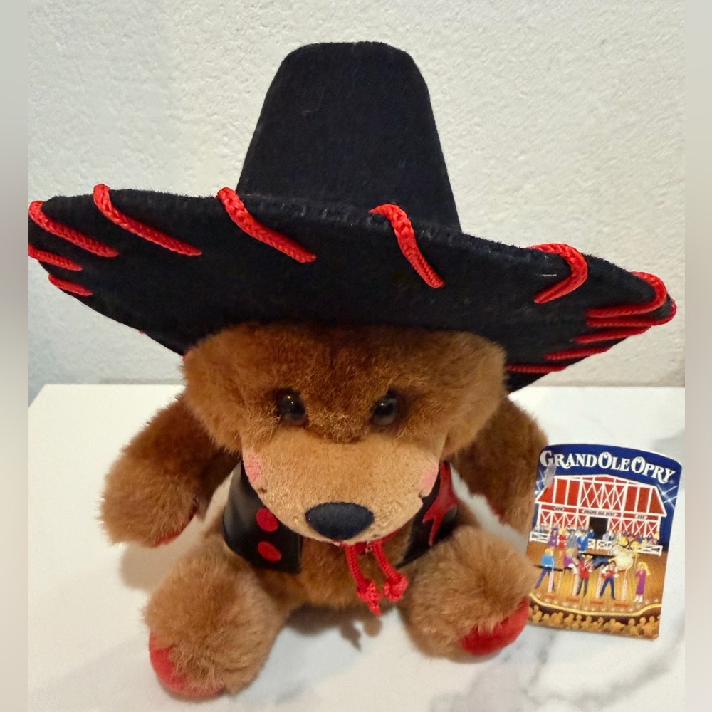 Grand Ole Opry Brown Bear Plush NWT Vintage - Picture 5 of 5
